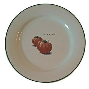 Tomato Plate Ulster Ceramics Made in Ireland Lunch Dessert Tomates Spanish